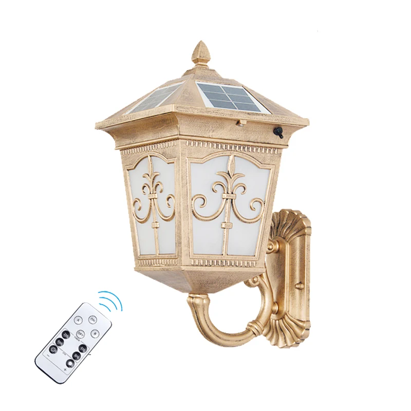 Outdoor Lighting Waterproof - 太陽光発電式防水壁掛けライト。テラス、庭、別荘に最適。屋外用、中庭用、家庭用壁掛けライト。