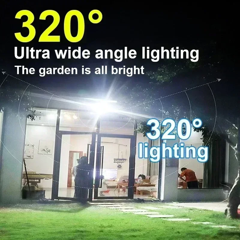 12000LM強力ソーラーウォールランプ、リモコン付き屋外I - Outdoor Lighting Ip65 のレビューと価格