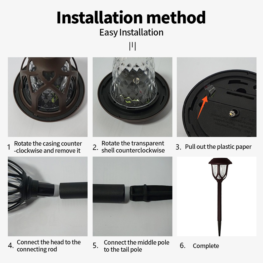 LEDソーラー中庭ランプ屋外防水芝生ライトソーラーガーデンパ - Outdoor Lighting Pathway のレビューと価格