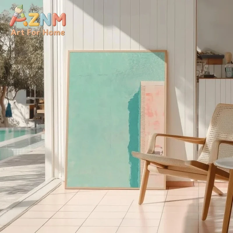 ミニマルなデザインの屋外スポーツポスター。明るい夏の緑を背景 - Outdoor Lighting And Landscape のレビューと価格
