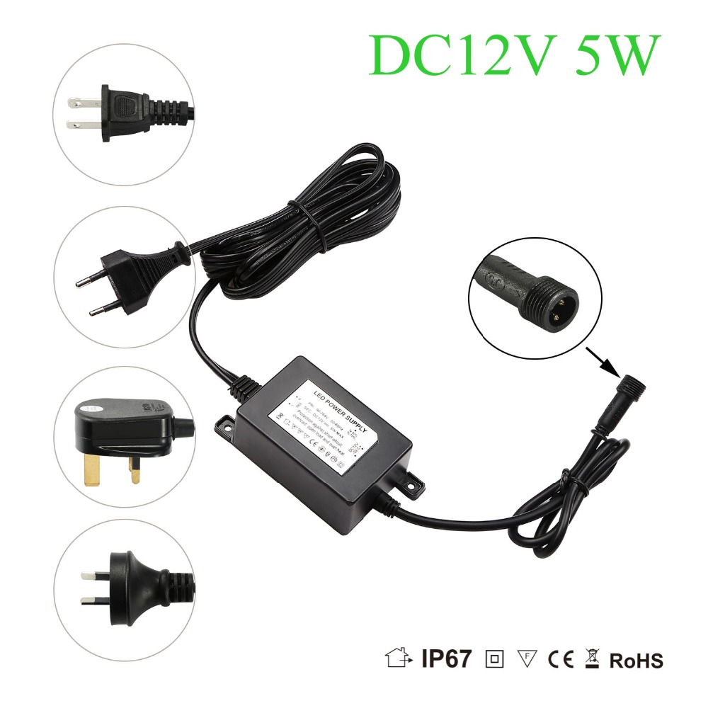 IP67 防水 DC12V 5W トランス電源ドライバー L - Outdoor Lighting Uk のレビューと価格