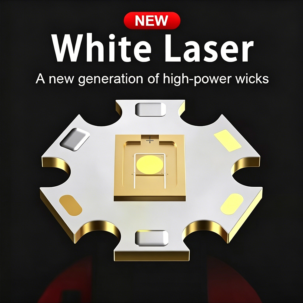 ホワイトレーザーハイパワー懐中電灯充電式ランプズーム可能な超 - Outdoor Lighting Black のレビューと価格